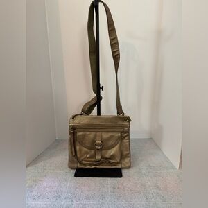 Fossil Gold Crossbody Bag